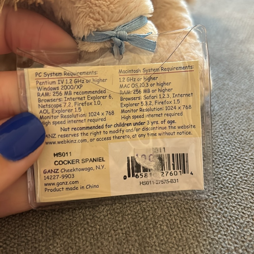 Webkinz Lil Kinz Cocker Spaniel - Includes Unused, Sealed Tag - Picture 4 of 7